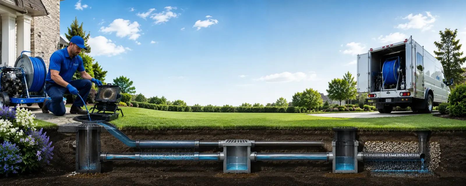 Outdoor drain cleaning information for Corinth, VT